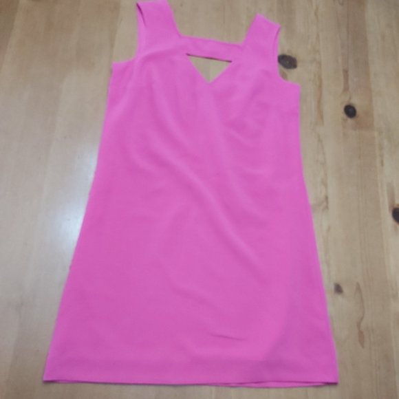 Banana Republic fuchsia fully lined dress Sz 0 - Picture 3 of 3